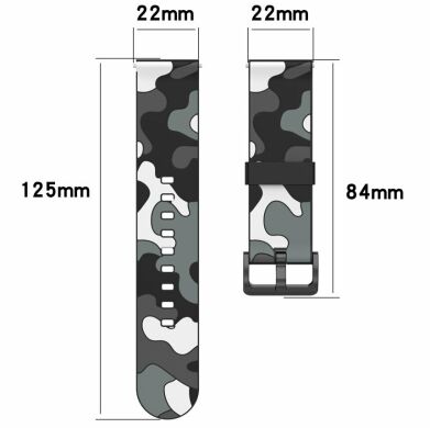 Ремешок Deexe Army Style для Samsung Galaxy Watch 3 (45mm) - Grey