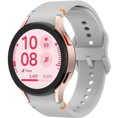 Ремешок Deexe Elino Strap для Samsung Galaxy Watch 4 / 5 / 6 / 7 / FE (40mm) - Light Grey