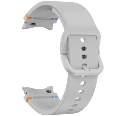 Ремешок Deexe Elino Strap для Samsung Galaxy Watch 4 / 5 / 6 / 7 / FE (40mm) - Light Grey