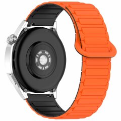 Ремешок Deexe Flexible Fit для часов с шириной крепления 20 мм - Orange / Black