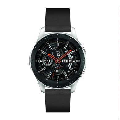 Ремешок Deexe Leather Strap для Samsung Galaxy Watch 46mm / Watch 3 45mm / Gear S3 - Black