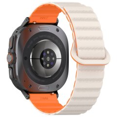 Ремінець Deexe Magnetic Strap для Samsung Galaxy Watch Ultra (47mm) - Orange / Starlight