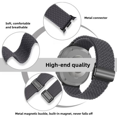 Ремешок Deexe Nylon Bracelet для Samsung Galaxy Watch 8 (40/44mm) / 8 Classic - Black
