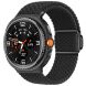 Ремешок Deexe Nylon Bracelet для Samsung Galaxy Watch 8 (40/44mm) / 8 Classic - Black. Фото 2 из 4
