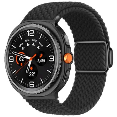 Ремешок Deexe Nylon Bracelet для Samsung Galaxy Watch 8 (40/44mm) / 8 Classic - Black