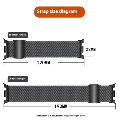Ремешок Deexe Nylon Bracelet для Samsung Galaxy Watch 8 (40/44mm) / 8 Classic - Black
