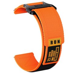 Ремінець Deexe Nylon Magic Tape для годинників з шириною кріплення 20мм - Orange