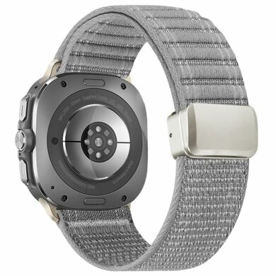 Ремінець Deexe Nylon Strap для Samsung Galaxy Watch Ultra (47mm) / Ultra (2025) - Light Grey