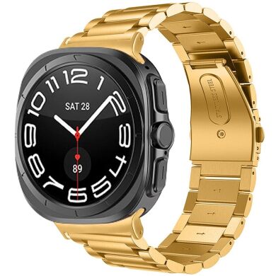 Ремешок Deexe Stainless Steel для Samsung Galaxy Watch 8 (40/44mm) / 8 Classic / Ultra (2025) - Gold