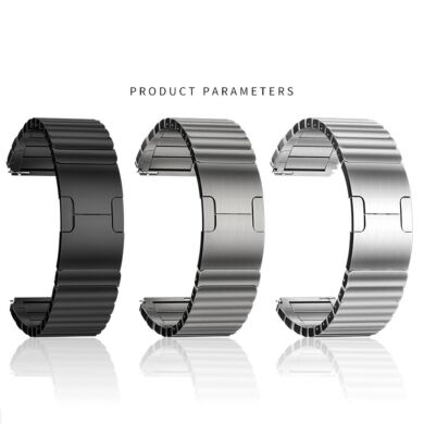 Ремінець Deexe Steel Strap для годинника з шириною кріплення 22мм - Light Grey