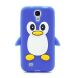 Силиконовая накладка Deexe Penguin Series для Samsung Galaxy S4 (i9500) - Blue. Фото 2 из 6