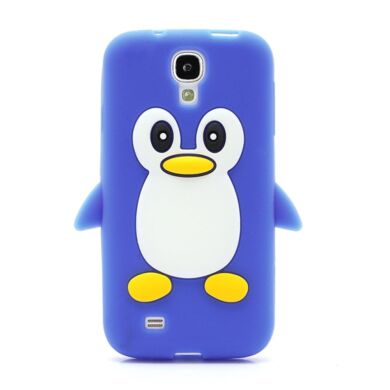 Силиконовая накладка Deexe Penguin Series для Samsung Galaxy S4 (i9500) - Blue