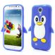 Силиконовая накладка Deexe Penguin Series для Samsung Galaxy S4 (i9500) - Blue. Фото 1 из 6