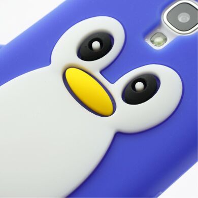 Силиконовая накладка Deexe Penguin Series для Samsung Galaxy S4 (i9500) - Blue