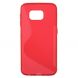 Силиконовая накладка Deexe S Line для Samsung Galaxy S6 (G920) - Red. Фото 3 из 5