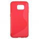 Силиконовая накладка Deexe S Line для Samsung Galaxy S6 (G920) - Red. Фото 4 из 5