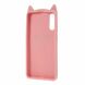Силиконовый (TPU) чехол Deexe Cat 3D Series для Samsung Galaxy A50 (A505) - Pink