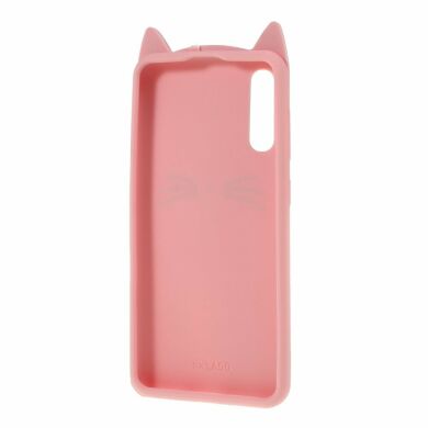 Силиконовый (TPU) чехол Deexe Cat 3D Series для Samsung Galaxy A50 (A505) - Pink