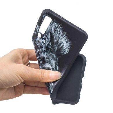Силиконовый (TPU) чехол Deexe Life Style для Samsung Galaxy A7 2018 (A750) - Lion