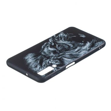 Силиконовый (TPU) чехол Deexe Life Style для Samsung Galaxy A7 2018 (A750) - Lion