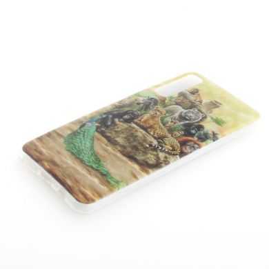 Силіконовий (TPU) чохол Deexe Life Style для Samsung Galaxy A7 2018 (A750) - Animals Getting Together