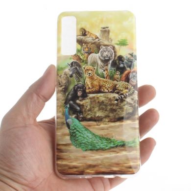 Силіконовий (TPU) чохол Deexe Life Style для Samsung Galaxy A7 2018 (A750) - Animals Getting Together