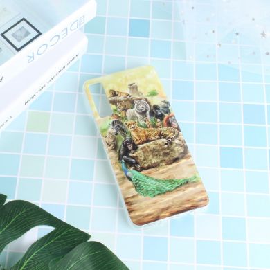 Силіконовий (TPU) чохол Deexe Life Style для Samsung Galaxy A7 2018 (A750) - Animals Getting Together