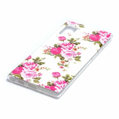 Силіконовий (TPU) чохол Deexe LumiCase для Samsung Galaxy Note 10+ (N975) - Vivid Flowers