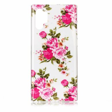 Силіконовий (TPU) чохол Deexe LumiCase для Samsung Galaxy Note 10+ (N975) - Vivid Flowers