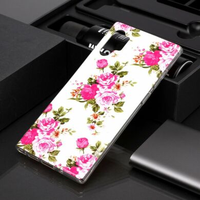 Силіконовий (TPU) чохол Deexe LumiCase для Samsung Galaxy Note 10+ (N975) - Vivid Flowers