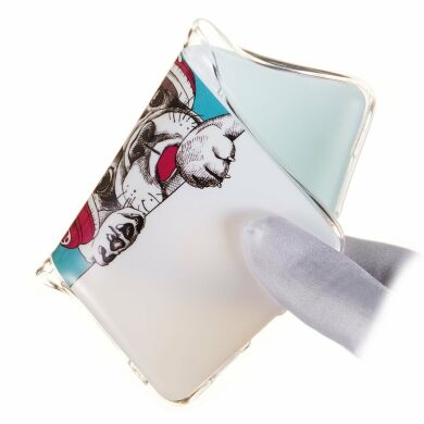 Силиконовый (TPU) чехол Deexe LumiCase для Samsung Galaxy S10 Plus (G975) - Dog Listening to Music