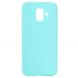 Силиконовый (TPU) чехол Deexe Matte Case для Samsung Galaxy A6 2018 (A600) - Light Blue. Фото 2 из 7