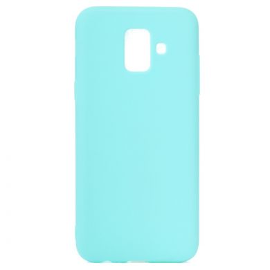 Силиконовый (TPU) чехол Deexe Matte Case для Samsung Galaxy A6 2018 (A600) - Light Blue