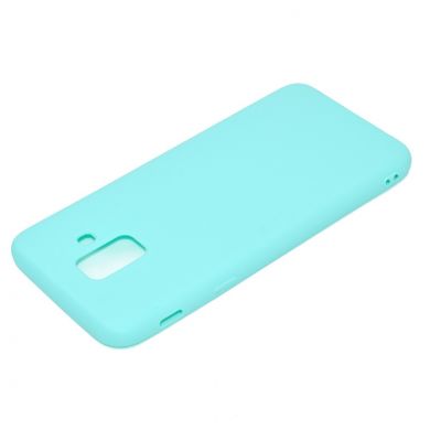Силиконовый (TPU) чехол Deexe Matte Case для Samsung Galaxy A6 2018 (A600) - Light Blue