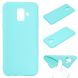 Силиконовый (TPU) чехол Deexe Matte Case для Samsung Galaxy A6 2018 (A600) - Light Blue. Фото 1 из 7