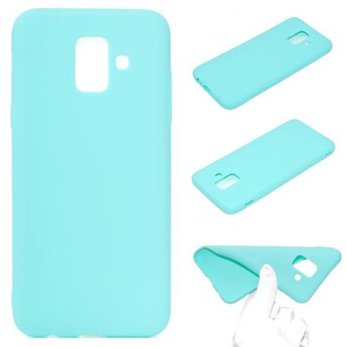 Силиконовый (TPU) чехол Deexe Matte Case для Samsung Galaxy A6 2018 (A600) - Light Blue