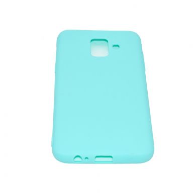 Силиконовый (TPU) чехол Deexe Matte Case для Samsung Galaxy A6 2018 (A600) - Light Blue