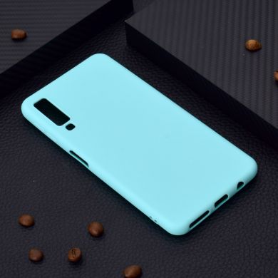 Силіконовий (TPU) чохол Deexe Matte Case для Samsung Galaxy A7 2018 (A750) - Baby Blue