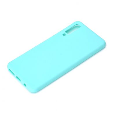Силиконовый (TPU) чехол Deexe Matte Case для Samsung Galaxy A7 2018 (A750) - Baby Blue