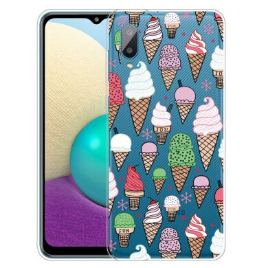 Силиконовый (TPU) чехол Deexe Pretty Glossy для Samsung Galaxy A02 (A022) / M02 - Little Ice Cream