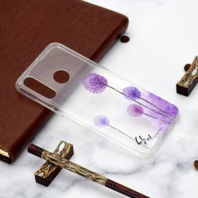 Силиконовый (TPU) чехол Deexe Pretty Glossy для Samsung Galaxy A20s (A207) - Dandelion Printing TPU