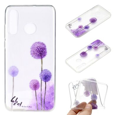Силиконовый (TPU) чехол Deexe Pretty Glossy для Samsung Galaxy A20s (A207) - Dandelion Printing TPU