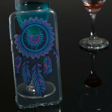 Силиконовый (TPU) чехол Deexe Pretty Glossy для Samsung Galaxy M20 (M205) - Feather Dream Catcher