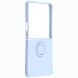 Силиконовый (TPU) чехол с кольцом Deexe Color Shell (FF) для Samsung Galaxy Flip 8 - Light Purple. Фото 2 из 5
