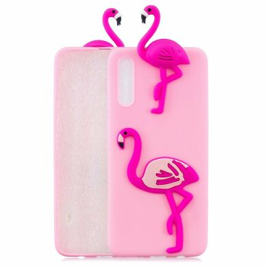 Силіконовий (TPU) чохол UniCase 3D Cartoon Pattern для Samsung Galaxy A50 (A505) / A30s (A307) / A50s (A507), Flamingo
