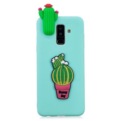 Силіконовий (TPU) чохол UniCase 3D Cartoon Pattern для Samsung Galaxy A6+ 2018 (A605), Cactus
