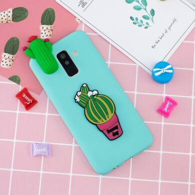 Силіконовий (TPU) чохол UniCase 3D Cartoon Pattern для Samsung Galaxy A6+ 2018 (A605), Cactus