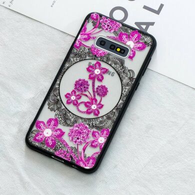 Силіконовий (TPU) чохол UniCase Shiny Flowers для Samsung Galaxy S10e (G970) - Pink Flower