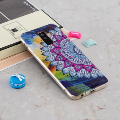 Силиконовый (TPU) Deexe LumiCase для Samsung Galaxy A6+ 2018 (A605) - Mandala Flower