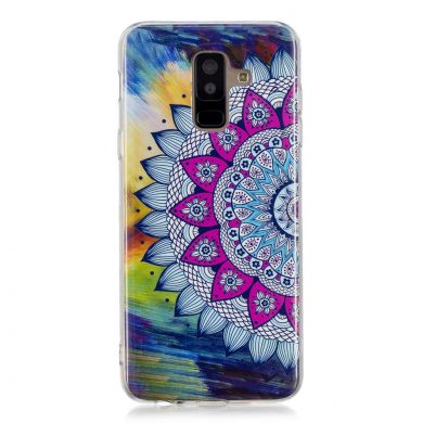 Силиконовый (TPU) Deexe LumiCase для Samsung Galaxy A6+ 2018 (A605) - Mandala Flower